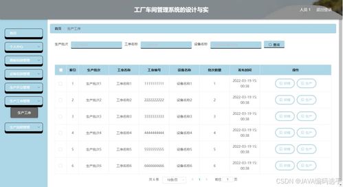 基于springboot vue的工厂车间管理系统的设计与实现